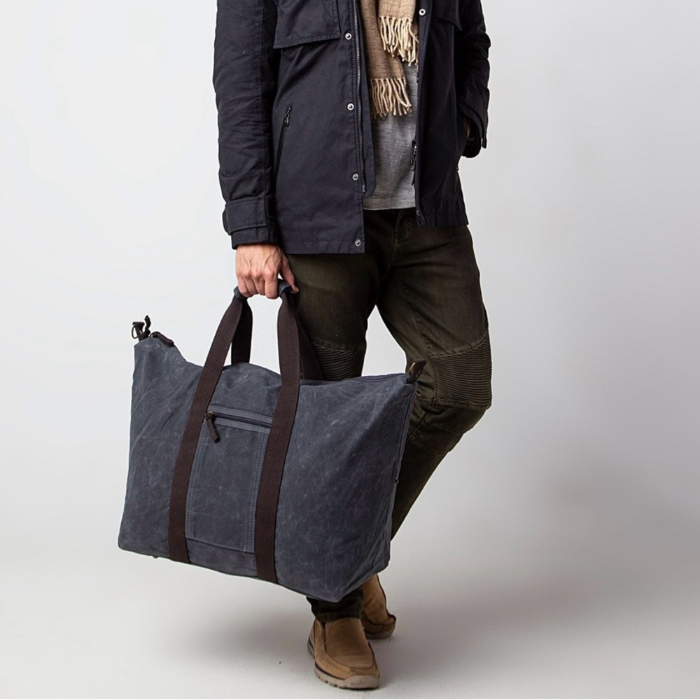 NEW Pottery Barn / CB Station Voyager Weekender Canvas Duffel Bag (Monogrammed)